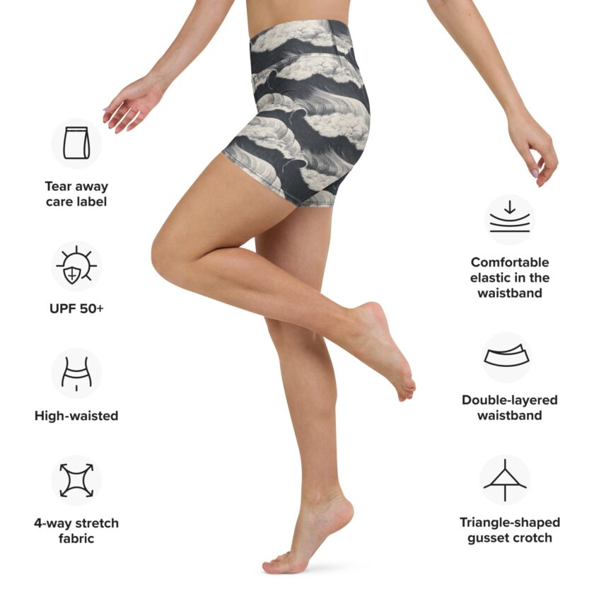 The ’Tide and Seek’ Yoga Shorts / Swim Shorts - Image 11